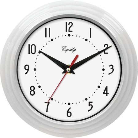 La Crosse Technology Equity White Traditional Wall Clock 25011